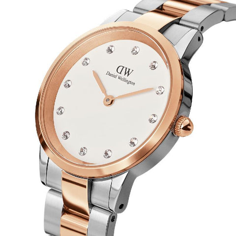 The Watch Boutique Daniel Wellington Iconic Link Lumine Rose Gold Watch 28mm