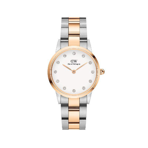 The Watch Boutique Daniel Wellington Iconic Link Lumine Rose Gold Watch 28mm