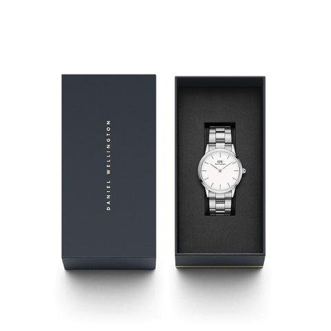 The Watch Boutique Daniel Wellington Iconic Link Silver Watch 36mm