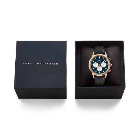 The Watch Boutique Daniel Wellington Iconic Rose Gold Chronograph Watch