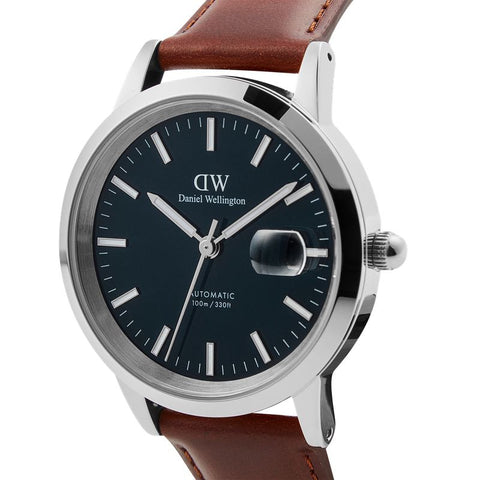 The Watch Boutique Daniel Wellington Iconic St Mawes Automatic Silver Watch 40mm