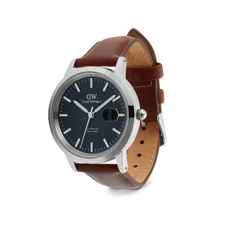 The Watch Boutique Daniel Wellington Iconic St Mawes Automatic Silver Watch 40mm