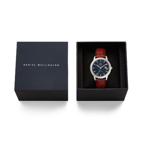 The Watch Boutique Daniel Wellington Iconic St Mawes Automatic Silver Watch 40mm