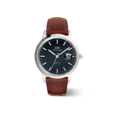 The Watch Boutique Daniel Wellington Iconic St Mawes Automatic Silver Watch 40mm
