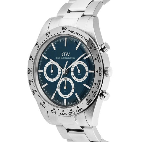 The Watch Boutique Daniel Wellington Iconic Tachymeter 3-Link Arctic Silver Men's Watch