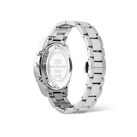 The Watch Boutique Daniel Wellington Iconic Tachymeter 3-Link Black Silver Men's Watch