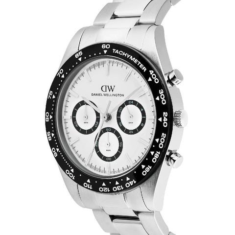 The Watch Boutique Daniel Wellington Iconic Tachymeter 3-Link Silver Men's Watch