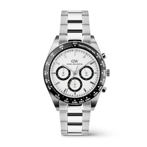 The Watch Boutique Daniel Wellington Iconic Tachymeter 3-Link Silver Men's Watch