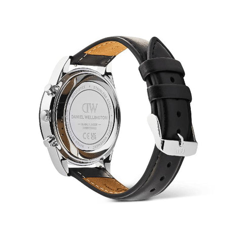 The Watch Boutique Daniel Wellington Iconic Tachymeter Sheffield Black Silver Men's Watch