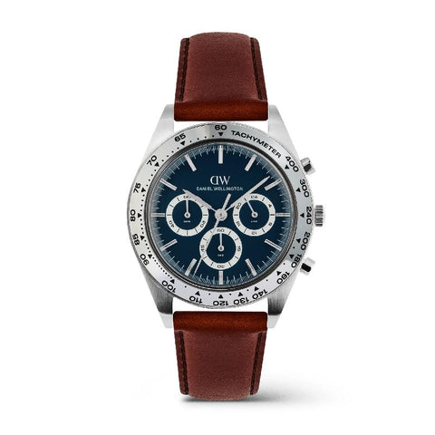 The Watch Boutique Daniel Wellington Iconic Tachymeter St-Mawes Arctic Silver Men's Watch