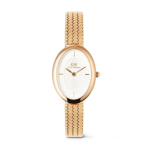 The Watch Boutique Daniel Wellington Juliette Rose Gold Braided Mesh Watch