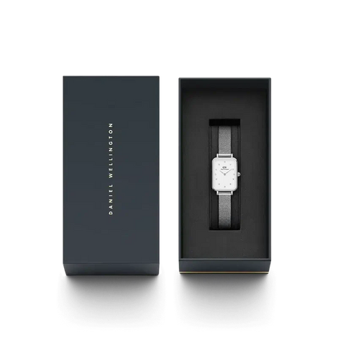 The Watch Boutique Daniel Wellington Lumine Pressed Sterling Silver Watch 20x26mm