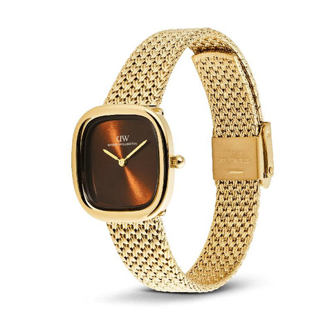 The Watch Boutique Daniel Wellington Margot Braided Mesh Amber Gold Women's Watch