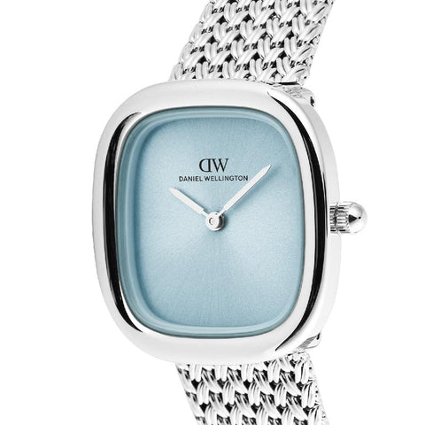 The Watch Boutique Daniel Wellington Margot Braided Mesh Ice Blue Silver Women's Watch