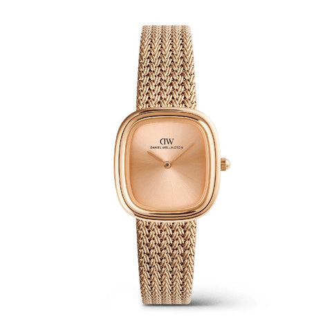 The Watch Boutique Daniel Wellington Margot Braided Mesh Unitone Rose Gold Women's Watch