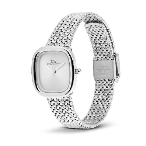 The Watch Boutique Daniel Wellington Margot Braided Mesh Unitone Silver Women's Watch