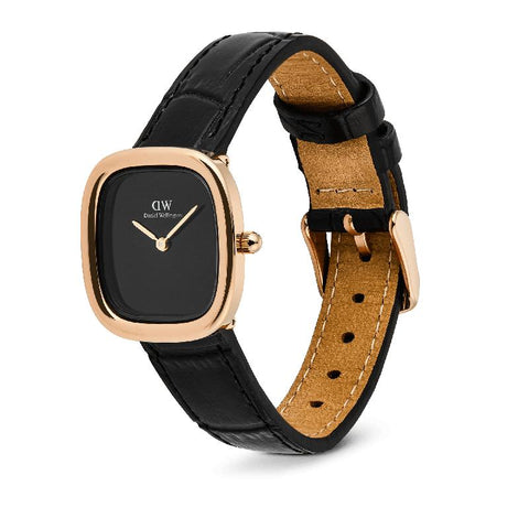 The Watch Boutique Daniel Wellington Margot Rose Gold Ceramic Onyx Watch