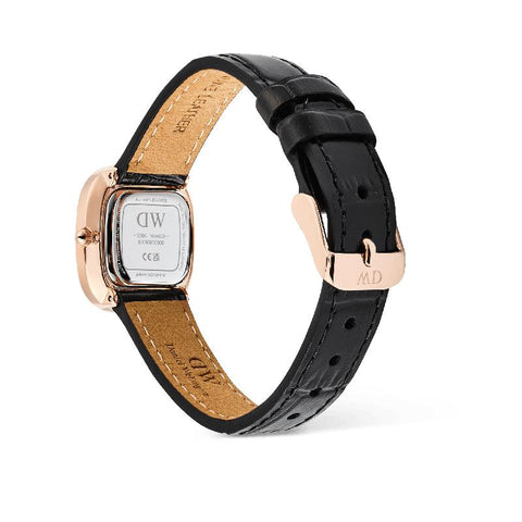 The Watch Boutique Daniel Wellington Margot Rose Gold Ceramic Onyx Watch