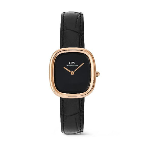 The Watch Boutique Daniel Wellington Margot Rose Gold Ceramic Onyx Watch