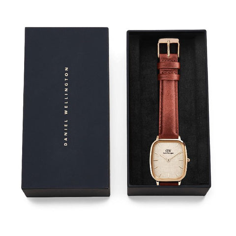 The Watch Boutique Daniel Wellington Marlon St Mawes Linen Rose Gold