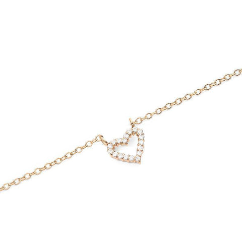 Daniel Wellington Mirelle Heart Necklace Rose Gold