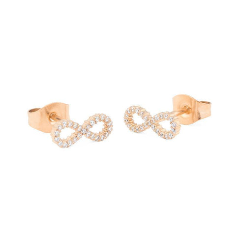 The Watch Boutique Daniel Wellington Mirelle Infinity Rose Gold Earrings