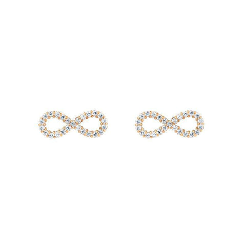 The Watch Boutique Daniel Wellington Mirelle Infinity Rose Gold Earrings