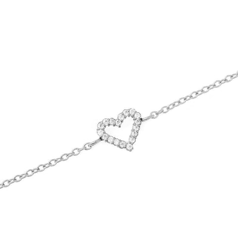 The Watch Boutique Daniel Wellington Mirelle Silver Heart Bracelet