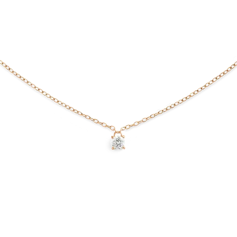 Daniel Wellington Mirelle Solitaire Rose Gold Necklace