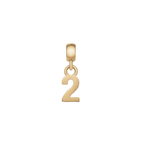 The Watch Boutique Daniel Wellington Number 2 Charm Gold