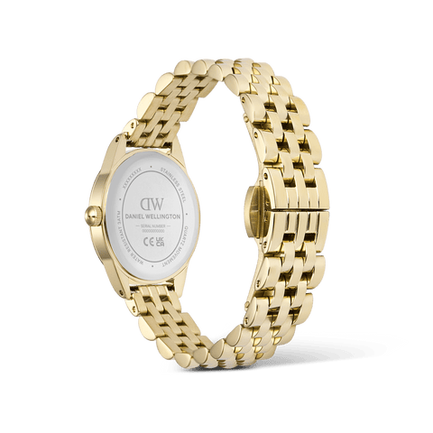The Watch Boutique Daniel Wellington Ophelia Mini Beans Link Amber Gold 20mm Women's Watch