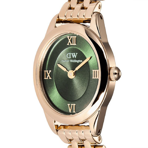 The Watch Boutique Daniel Wellington Ophelia Mini Emerald Rose Gold