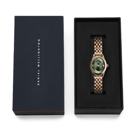 The Watch Boutique Daniel Wellington Ophelia Mini Emerald Rose Gold