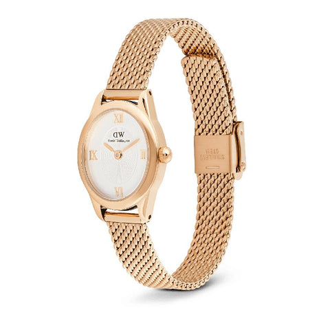 The Watch Boutique Daniel Wellington Ophelia Mini Mesh White Rose Gold Women's Watch
