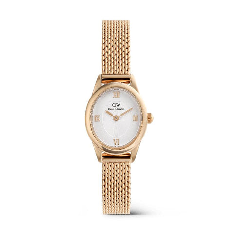 The Watch Boutique Daniel Wellington Ophelia Mini Mesh White Rose Gold Women's Watch