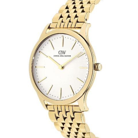 The Watch Boutique Daniel Wellington Pathfinder 7-Link Frost-White Gold Men's Watch