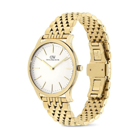 The Watch Boutique Daniel Wellington Pathfinder 7-Link Frost-White Gold Men's Watch