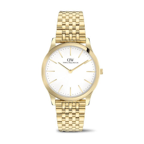 The Watch Boutique Daniel Wellington Pathfinder 7-Link Frost-White Gold Men's Watch