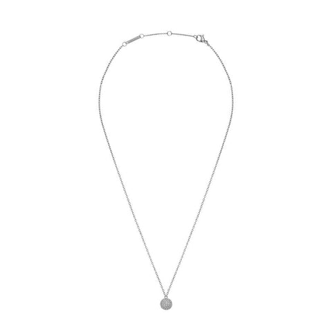 The Watch Boutique Daniel Wellington Pavé Crystal Pendant Necklace Silver