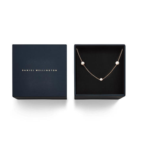 Daniel Wellington Pearl Step Women's Rose Gold Necklace