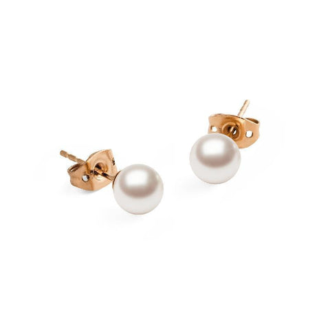 The Watch Boutique Daniel Wellington Pearl Stud Earring Rose Gold