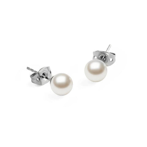 The Watch Boutique Daniel Wellington Pearl Stud Earring Silver