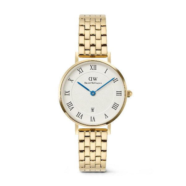 AT-mini PersonalⅡ Daniel Wellington Petite 5-Link Gold Roman Numerals Date