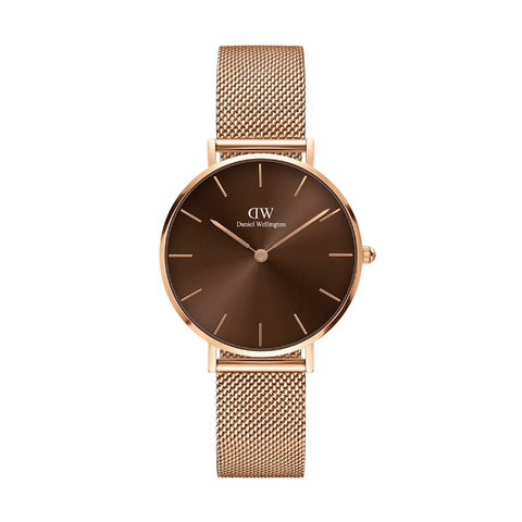 The Watch Boutique Daniel Wellington Petite Amber Mesh Watch