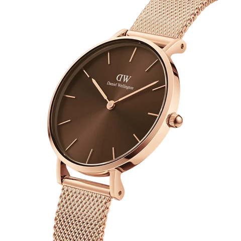 The Watch Boutique Daniel Wellington Petite Amber Rose Gold Watch 28mm