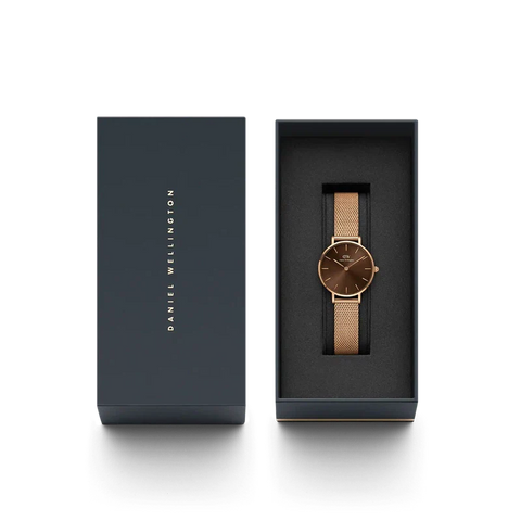 The Watch Boutique Daniel Wellington Petite Amber Rose Gold Watch 28mm