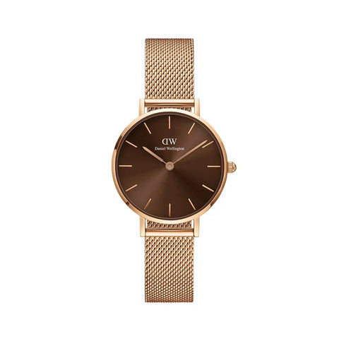 The Watch Boutique Daniel Wellington Petite Amber Rose Gold Watch 28mm