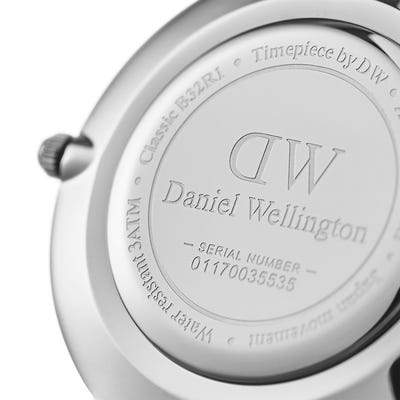 The Watch Boutique Daniel Wellington Petite Ashfield Silver Black Watch 32mm