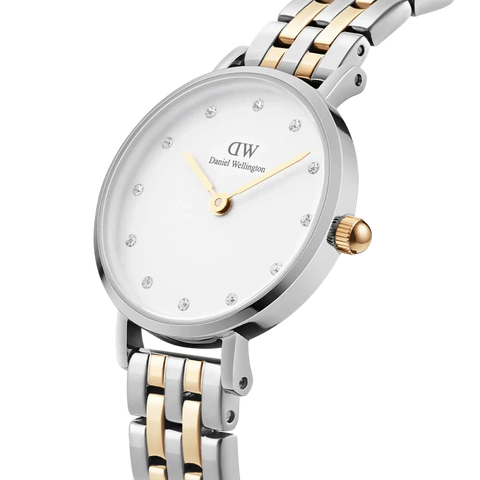 The Watch Boutique Daniel Wellington Petite Lumine 5-link two-tone Watch 28mm
