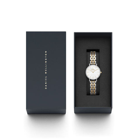 The Watch Boutique Daniel Wellington Petite Lumine Bezel 5-Link Two-Tone MOP 28mm